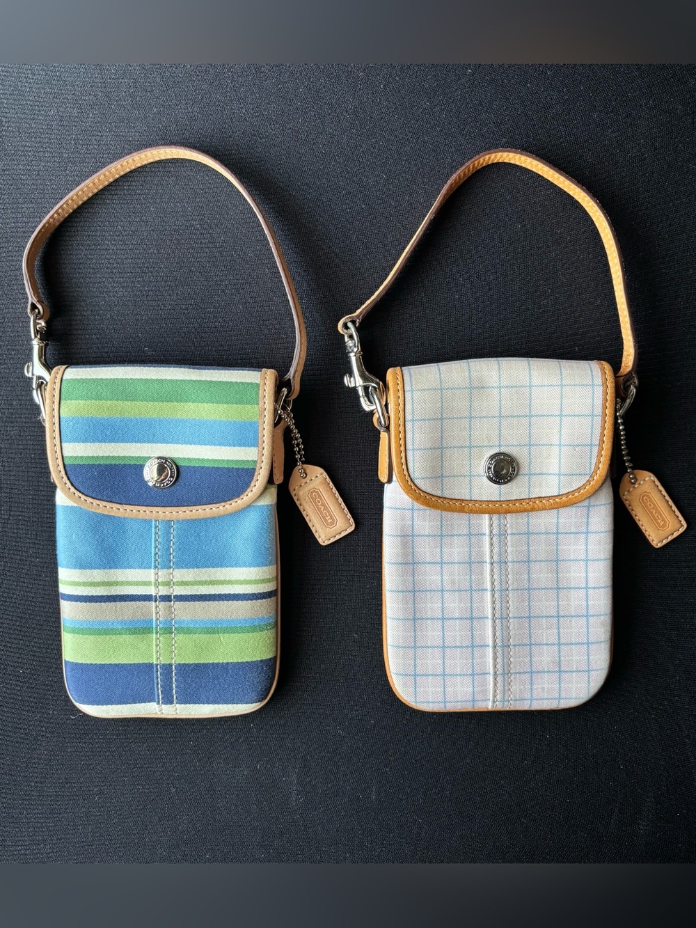 💙💚💗COACH Hamptons Twill Mini Pouches💗💚💙